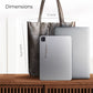 Italian Genuine Metallic Suede Tote Bag | Pisa