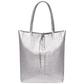 Italian Genuine Metallic Suede Tote Bag | Pisa
