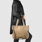 Italian Genuine Suede & Full-Grain Leather Tote Bag | Varese