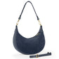 Italian Genuine Suede & Full-Grain Leather Shoulder Bag | Arezzo