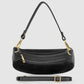 Italian Genuine Suede & Full-Grain Leather Shoulder Bag | Arezzo