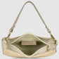 Italian Genuine Suede & Full-Grain Leather Shoulder Bag | Arezzo