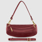 Italian Genuine Suede & Full-Grain Leather Shoulder Bag | Arezzo