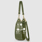 Italian Genuine Suede & Full-Grain Leather Shoulder Bag | Arezzo