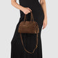 Italian Genuine Suede Top-Handle Bag | Novara