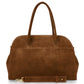 Italian Genuine Suede Top-Handle Bag | Cuneo