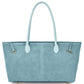 Italian Genuine Suede & Full-Grain Leather Tote Bag | Bologna