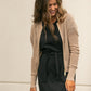 Inherit Co. Tate crochet open-knit cardigan in a neutral tone with open front and long sleeves