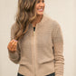 Inherit Co. Tate crochet open-knit cardigan with open front and textured weave detail