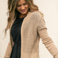 Inherit Co. Tate crochet open-knit cardigan with open front and textured pattern