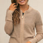 Inherit Co. Tate crochet open-front knit cardigan in a lightweight layered design