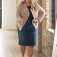 Inherit Co. Tate crochet open knit cardigan from IC Layering Essentials, front view