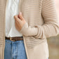 Inherit Co. Tate crochet open knit cardigan in IC Layering Essentials collection