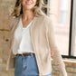 Inherit Co. Tate crochet open-knit cardigan in a relaxed layering style