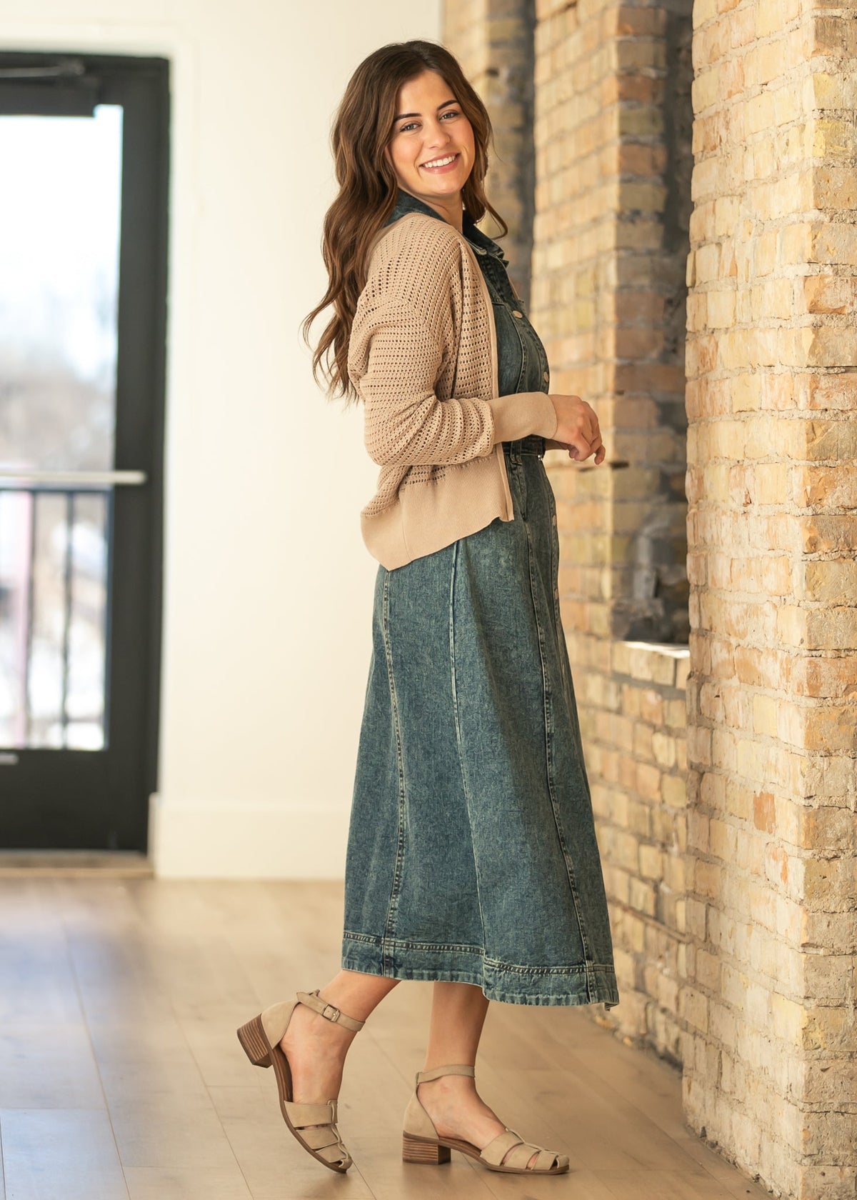 Inherit Co. Tate crochet open-knit cardigan in a lightweight layering style