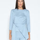 Gracia Fashion Women's Thick Long Sleeve Shirt with Waist Tie