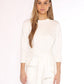 Gracia Fashion Women's Thick Long Sleeve Shirt with Waist Tie