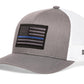 Thin Blue Line Trucker Hat  |  Tactical Police Snapback