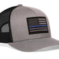 Thin Blue Line Trucker Hat  |  Tactical Police Snapback