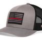 Thin Red Line Trucker Hat  |  Tactical Firefighter Snapback