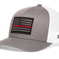 Thin Red Line Trucker Hat  |  Tactical Firefighter Snapback