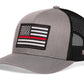 Thin Red Line Trucker Hat  |  Firefighter Snapback