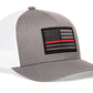 Thin Red Line Trucker Hat  |  Tactical Firefighter Snapback