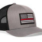 Thin Red Line Trucker Hat  |  Firefighter Snapback