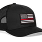 Thin Red Line Trucker Hat  |  Firefighter Snapback