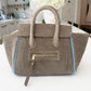 BEACH HAUS Cabana Tote Mini in tobacco brown with structured woven design and top handles