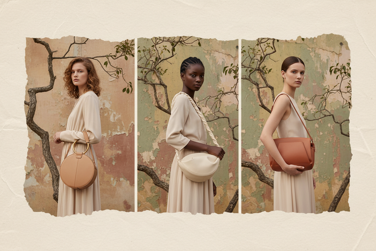 Trendy bags: Ring handle, Twisted strap, Geometric