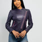 Whet Blu NYC Trish women's lambskin leather jacket, front view