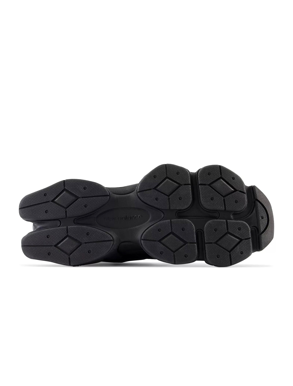 Black New Balance 9060 men's lifestyle shoes featuring a sleek design and stylish silhouette.