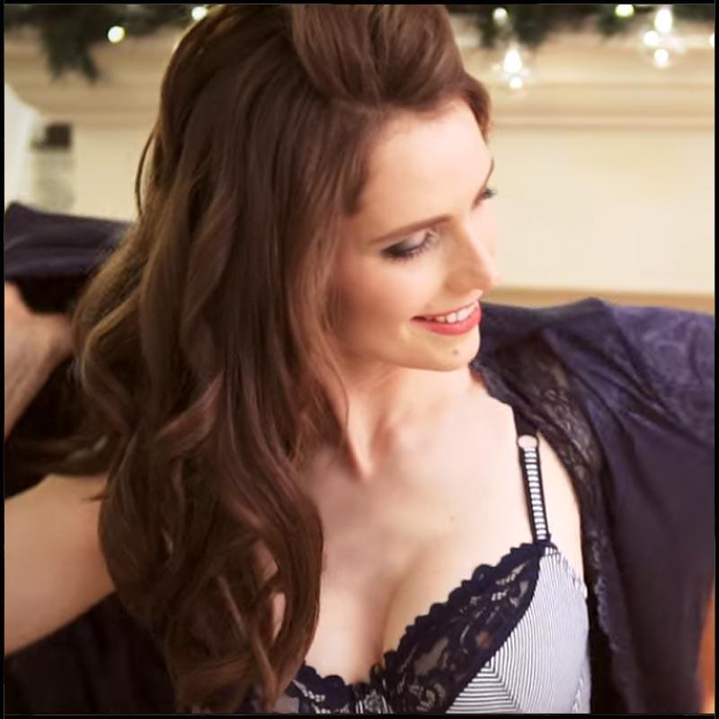 Unlined Full Figure Lace Bra Lauma Navy-4