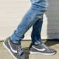 2.8-Inch TOTO Gray & White Suede Leather Sneakers - A1911