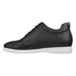 CALTO 3 Inch Casual Leather Elevator Sneakers - Black - S4311