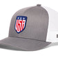 USA Shield Trucker Hat  |  America Snapback