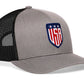 USA Shield Trucker Hat  |  America Snapback