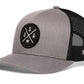 USA X Trucker Hat  |  Black-White America Snapback
