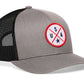 USA X Trucker Hat  |  White-Red-Blue America Snapback
