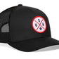 USA X Trucker Hat  |  White-Red-Blue America Snapback