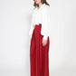 Gracia Fashion Women's V-Neck Long Sleeve Ruffle Detailed Crop Top