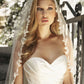Spring Bouquet Bead Edge Cathedral Veil