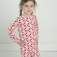 Pink Checkered Bamboo Pajamas for Kids – Two Piece Set