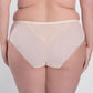 Samanta Valeria Biscuit Sheer Mesh Tulle Embroidered Brief Panty-1