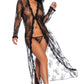Long Lace Flyaway Robe