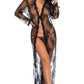 Long Lace Flyaway Robe