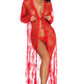 Long Lace Flyaway Robe
