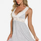 Jersey Knit and Lace Babydoll