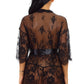 Eyelash Lace and Mesh Robe